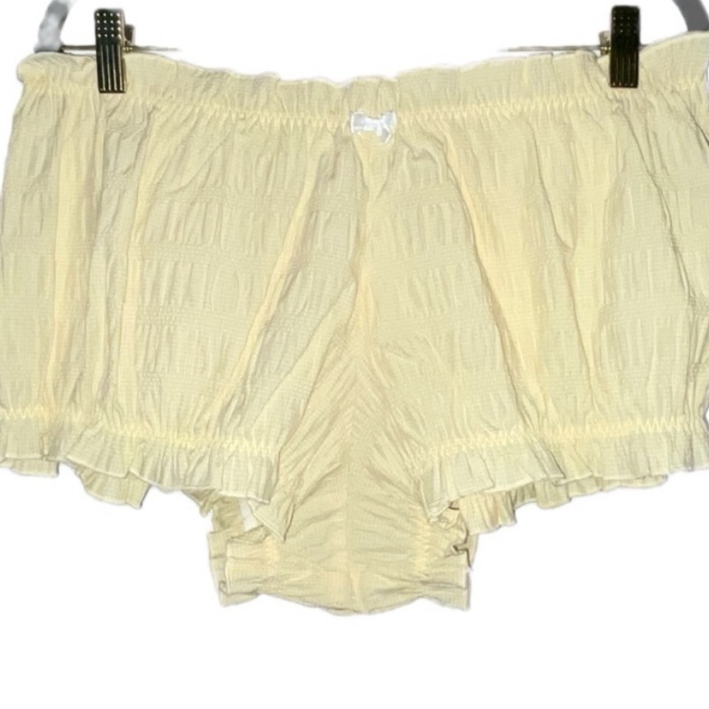 Free People x Love & Lemons Puckered Gingham Bloomers Size XL - Picture 4 of 6